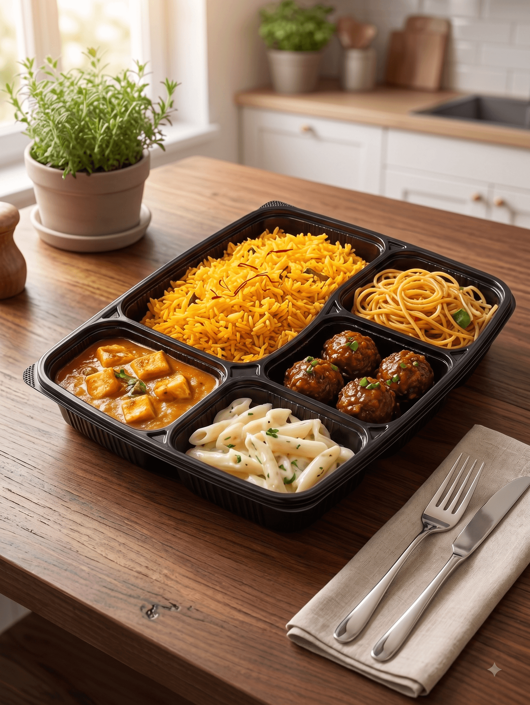Freshly prepared Savore meal box